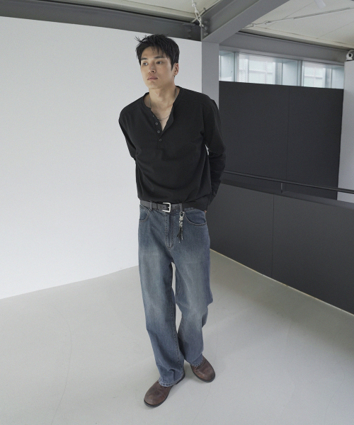 SIIIIDO(シド)の「ARMOR GOAT HENRYNECK LONGSLEEVE(BLACK)(Tシャツ/カットソー・メンズ・その他・3/2/4)」の5枚目の写真