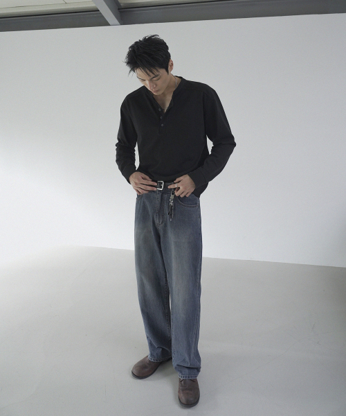 SIIIIDO(シド)の「ARMOR GOAT HENRYNECK LONGSLEEVE(BLACK)(Tシャツ/カットソー・メンズ・その他・3/2/4)」の6枚目の写真