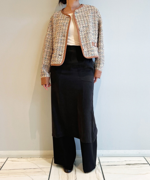 IENA LA BOUCLE(イエナラブークル)の「IENA LA BOUCLE LINTONツィードブルゾン(その他アウター・レディース・ベージュ系その他・FREE)」の11枚目の写真