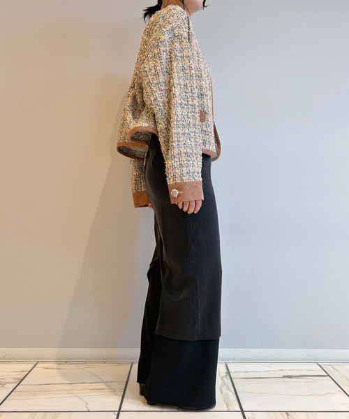IENA LA BOUCLE(イエナラブークル)の「IENA LA BOUCLE LINTONツィードブルゾン(その他アウター・レディース・ベージュ系その他・FREE)」の12枚目の写真