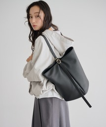 soins（ソワン）の「【牛革】2WAYワンハンドルバケツトートバッグ（トートバッグ）」