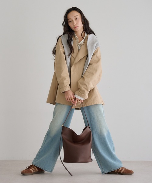 soins（ソワン）の「【牛革】2WAYワンハンドルバケツトートバッグ（トートバッグ・レディース・ブラック/ブラウン・FREE）」の22枚目の写真