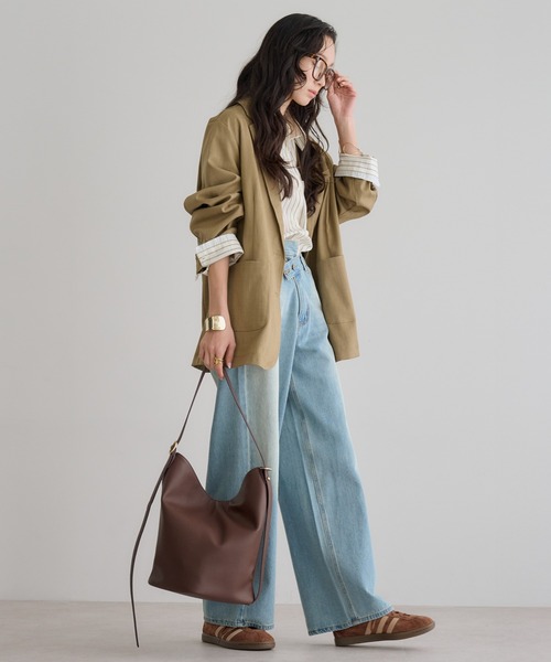 soins（ソワン）の「【牛革】2WAYワンハンドルバケツトートバッグ（トートバッグ・レディース・ブラック/ブラウン・FREE）」の18枚目の写真