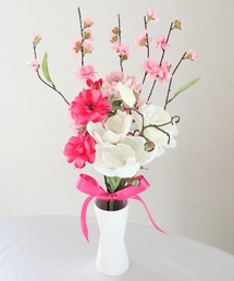 Salon de Lilas（サロンドリラ）の「桃とマグノリアのブーケ（インテリア雑貨）」