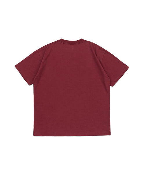NET SOCIAL CLUB(ネットソーシャルクラブ)の「アーチロゴ半袖Tシャツ(バーガンディ)(Tシャツ/カットソー・レディース・バーガンディー・S/M/L/XL)」の2枚目の写真