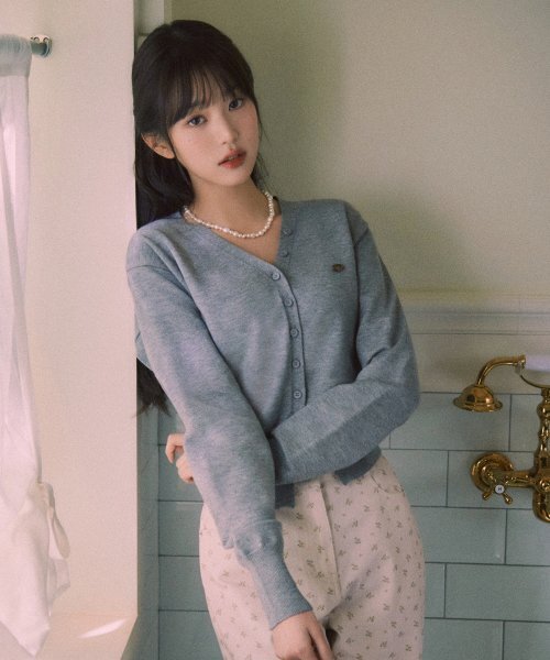 ROLAROLA(ロラロラ)の「V NECK BASIC CARDIGAN GRAY(カーディガン/ボレロ・レディース・グレー・FREE)」の2枚目の写真