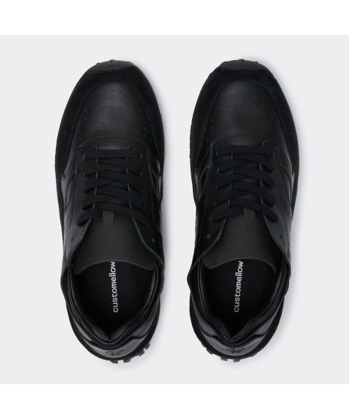 customellow（カスタムメロウ）の「Black Vibram Leather Sneakers CU4AX25511BKX（その他シューズ・メンズ・ブラック・FREE）」の2枚目の写真