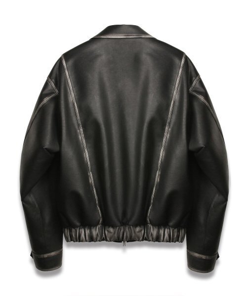 DOFFJASON(ドフジェーソン)の「ウォッシングレザー ストラクチャード ボマー(ライダースジャケット・レディース・その他・2XL/L/M/XL)」の3枚目の写真