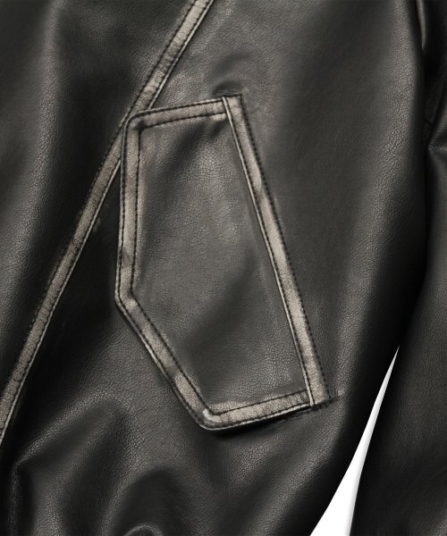 DOFFJASON(ドフジェーソン)の「ウォッシングレザー ストラクチャード ボマー(ライダースジャケット・レディース・その他・2XL/L/M/XL)」の9枚目の写真