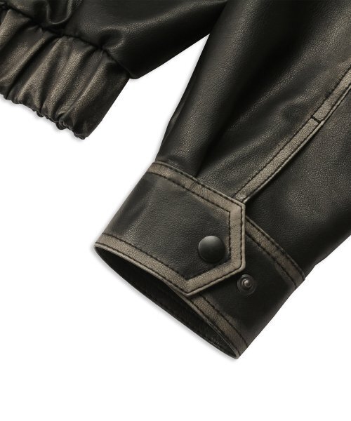 DOFFJASON(ドフジェーソン)の「ウォッシングレザー ストラクチャード ボマー(ライダースジャケット・レディース・その他・2XL/L/M/XL)」の5枚目の写真