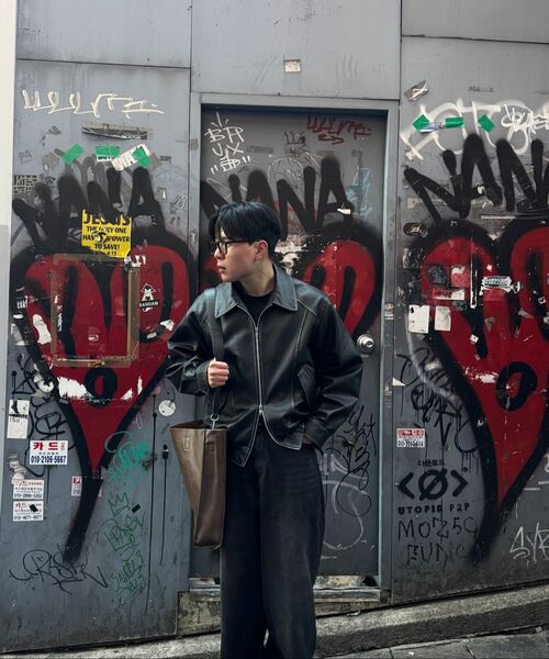 DOFFJASON(ドフジェーソン)の「ウォッシングレザー ストラクチャード ボマー(ライダースジャケット・レディース・その他・2XL/L/M/XL)」の13枚目の写真