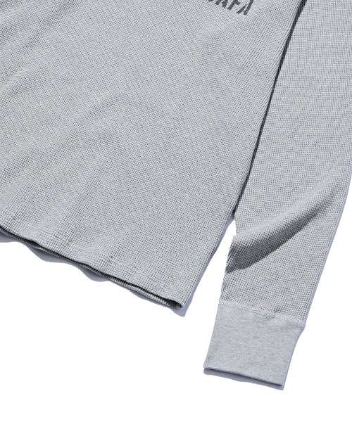 DISCUS ATHLETIC（ディスカス　アスレチック）の「USAFAロゴワッフルヘンリーネックロングスリーブTシャツメランジグレー（Tシャツ/カットソー・レディース・その他・X-LARGE/LARGE/MEDIUM）」の7枚目の写真