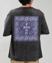 【ムラサキスポーツ限定】DOGTOWN/ドッグタウン 半袖 Tシャツ バックプリント バンダナロゴ 古着風 ヴィンテージ加工 262DT1ST016