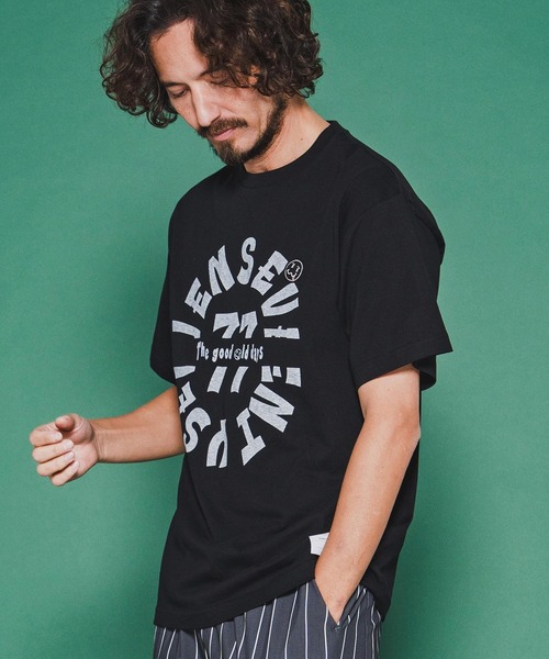 seventy seven(セブンティセブン)の「mt10172-middle onz S-S fine t-shirt (old days L) Tシャツ(7726S150)(Tシャツ/カットソー・メンズ・ブラウン/ホワイト/ブラック・XL/L/M/S)」の6枚目の写真