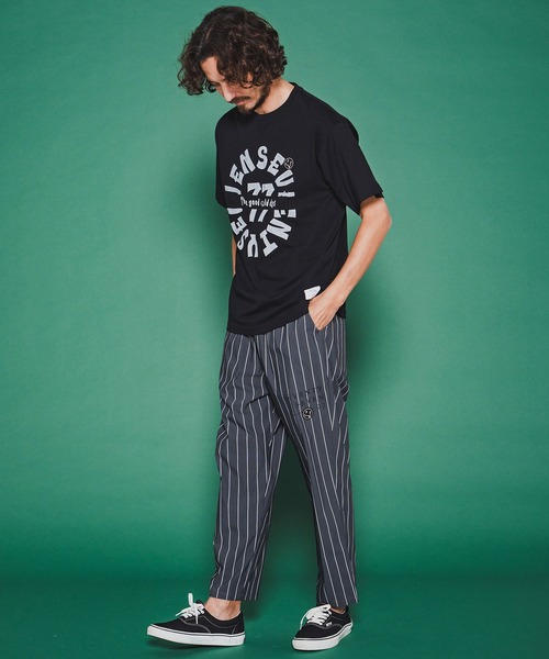 seventy seven(セブンティセブン)の「mt10172-middle onz S-S fine t-shirt (old days L) Tシャツ(7726S150)(Tシャツ/カットソー・メンズ・ブラウン/ホワイト/ブラック・XL/L/M/S)」の9枚目の写真