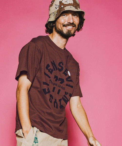 seventy seven(セブンティセブン)の「mt10172-middle onz S-S fine t-shirt (old days L) Tシャツ(7726S150)(Tシャツ/カットソー・メンズ・ブラウン/ホワイト/ブラック・XL/L/M/S)」の16枚目の写真