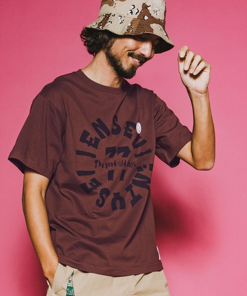 seventy seven(セブンティセブン)の「mt10172-middle onz S-S fine t-shirt (old days L) Tシャツ(7726S150)(Tシャツ/カットソー・メンズ・ブラウン/ホワイト/ブラック・XL/L/M/S)」の17枚目の写真