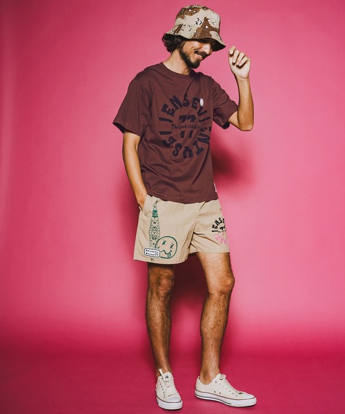 seventy seven(セブンティセブン)の「mt10172-middle onz S-S fine t-shirt (old days L) Tシャツ(7726S150)(Tシャツ/カットソー・メンズ・ブラウン/ホワイト/ブラック・XL/L/M/S)」の18枚目の写真