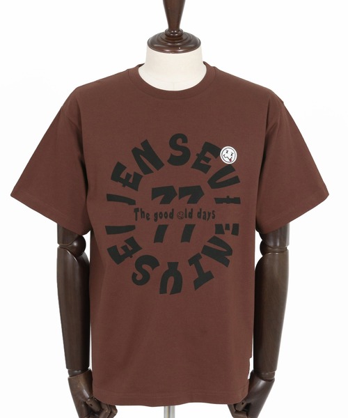 seventy seven(セブンティセブン)の「mt10172-middle onz S-S fine t-shirt (old days L) Tシャツ(7726S150)(Tシャツ/カットソー・メンズ・ブラウン/ホワイト/ブラック・XL/L/M/S)」の21枚目の写真
