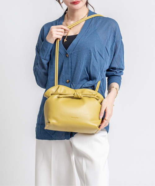 ADD CULUMN(アドカラム)の「【ADD CULUMN/アドカラム】巾着 ショルダーバッグ MORPH LONG SHLD(ショルダーバッグ・レディース・ブラウン/ライトイエロー/ブラック/アイボリー・FREE)」の4枚目の写真