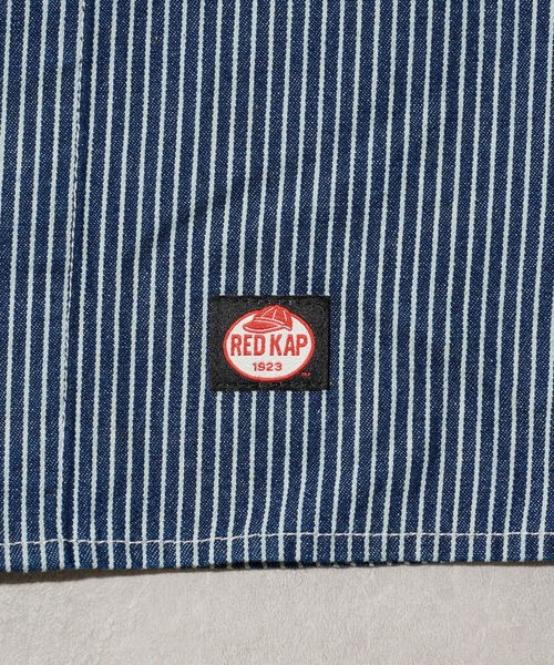 RED KAP(レッドキャップ)の「【RED KAP】限定商品 別注 ワッペン付き半袖SHIRTS ヒッコリーストライプ&オールドブラック(シャツ/ブラウス・メンズ・ブラック/ブルー・M/S/LL/L)」の11枚目の写真