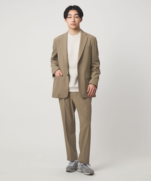 green label relaxing（グリーンレーベルリラクシング）の「A+ PERTEX UNLIMITED リラックス 1プリーツ セットアップ パンツ スラックス -ウォッシャブル・ストレッチ・撥水-（スラックス・メンズ・ブラック/ベージュ・S/XL/M/L）」の6枚目の写真