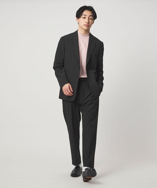 green label relaxing（グリーンレーベルリラクシング）の「A+ PERTEX UNLIMITED リラックス 1プリーツ セットアップ パンツ スラックス -ウォッシャブル・ストレッチ・撥水-（スラックス・メンズ・ブラック/ベージュ・S/XL/M/L）」の7枚目の写真