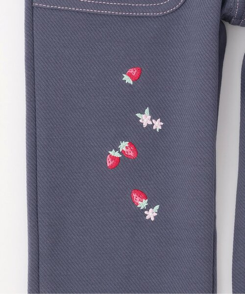 mezzo piano（メゾピアノ）の「うさぎ刺繍　カットレギパン（レギンス/スパッツ・キッズ・ライトピンク/ブルー・80ｃｍ/110cm/100cm/90cm/120cm）」の7枚目の写真
