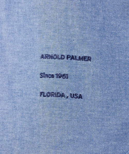 Arnold Palmer(アーノルドパーマー)の「コットンダンガリー 刺しゅう シャツ(シャツ/ブラウス・メンズ・ホワイト/ブルーグレー/ブルー・LL/L/M)」の22枚目の写真