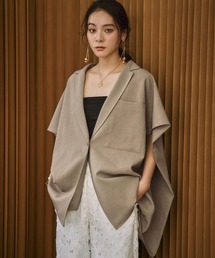 ELFRANK（エルフランク）の「【2026SS】ポンチョフォルム オーバーサイズ ジレ ベスト ケープジャケット（テーラードジャケット）」