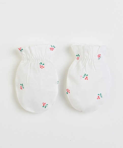 moimoln（モイモルン）の「【mini moi】ミニベリーベビーミトン・手袋（その他ベビー用品・キッズ・オフホワイト・FREE）」の2枚目の写真