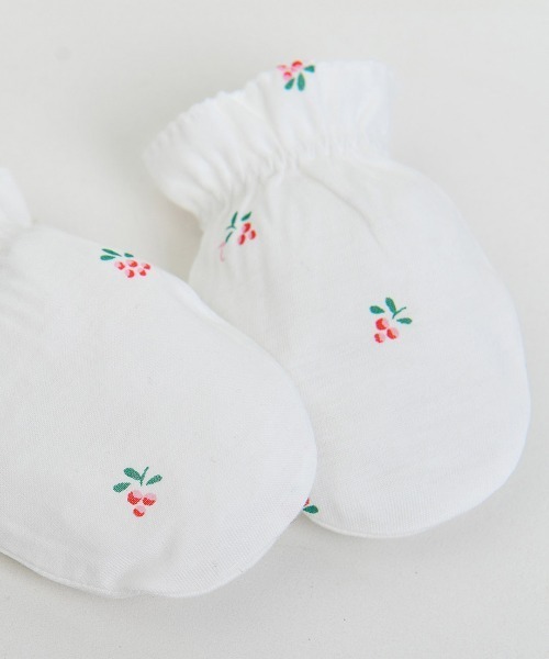 moimoln（モイモルン）の「【mini moi】ミニベリーベビーミトン・手袋（その他ベビー用品・キッズ・オフホワイト・FREE）」の5枚目の写真