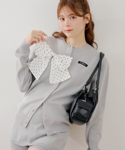 Chico（チコ）の「【WEB限定カラーあり】リボンルーズカーディガン（カーディガン/ボレロ・レディース・ホワイト系その他2/ピンク/ネイビー/グレー/アイボリー/ブルー系その他2・FREE）」の16枚目の写真