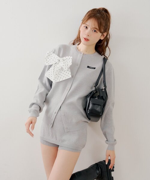 Chico（チコ）の「【WEB限定カラーあり】リボンルーズカーディガン（カーディガン/ボレロ・レディース・ホワイト系その他2/ピンク/ネイビー/グレー/アイボリー/ブルー系その他2・FREE）」の17枚目の写真