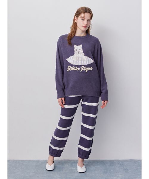 PELATTO PIQUE 薄紫 ルームウェア gelato pique（ジェラートピケ） SALE30%OFF HALLOWEEN リボンフェザー