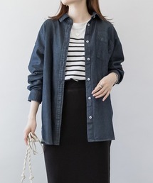 aity（アイティ）の「M-5L オーバーサイズ ロングスリーブデニムシャツ（シャツ/ブラウス）」