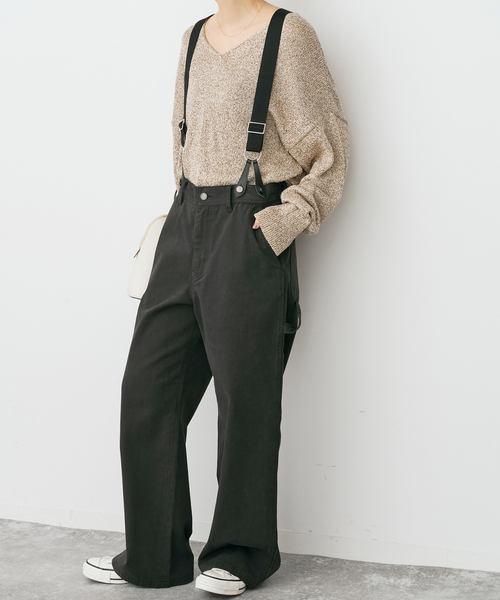 サスペンダーペインターパンツ