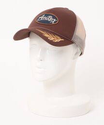 JUGLANS（ユグランス）の「【AVIREX】AX EX AARC OVAL WAPPEN MESH CAP / ワッペン 月桂樹 刺繍 メッシュキャップ（キャップ）」