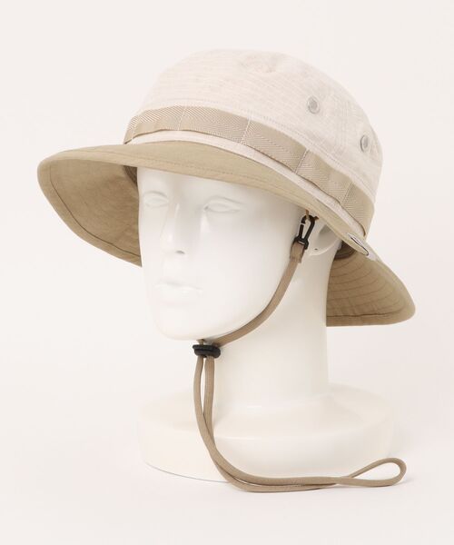 OVERRIDE（オーバーライド）の「OVERRIDE  C/HEMP RIPSTOP BOONIE SG / オーバーライド（ハット・レディース・オレンジ/ブラック/ベージュ・58cm）」の2枚目の写真