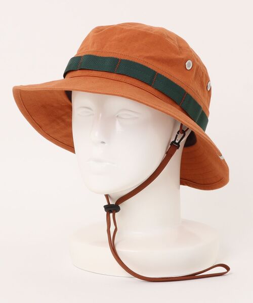 OVERRIDE（オーバーライド）の「OVERRIDE  C/HEMP RIPSTOP BOONIE SG / オーバーライド（ハット・レディース・オレンジ/ブラック/ベージュ・58cm）」の3枚目の写真