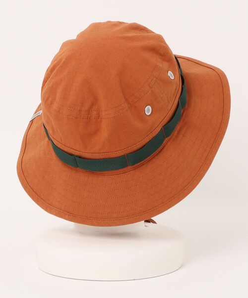 OVERRIDE（オーバーライド）の「OVERRIDE  C/HEMP RIPSTOP BOONIE SG / オーバーライド（ハット・レディース・オレンジ/ブラック/ベージュ・58cm）」の4枚目の写真