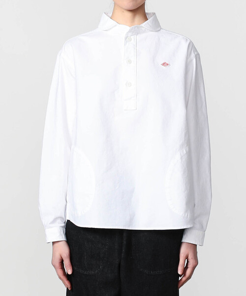 DANTON（ダントン）の「DANTON | オックスフォード 丸襟プルオーバーシャツ SOLID WOMEN（シャツ/ブラウス・レディース・ホワイト・38/36/34）」の8枚目の写真