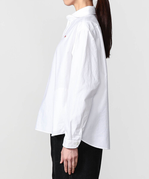 DANTON（ダントン）の「DANTON | オックスフォード 丸襟プルオーバーシャツ SOLID WOMEN（シャツ/ブラウス・レディース・ホワイト・38/36/34）」の9枚目の写真