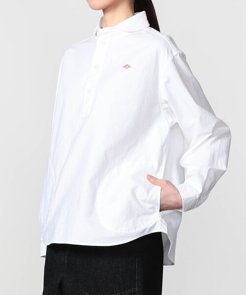DANTON（ダントン）の「DANTON | オックスフォード 丸襟プルオーバーシャツ SOLID WOMEN（シャツ/ブラウス・レディース・ホワイト・38/36/34）」の11枚目の写真