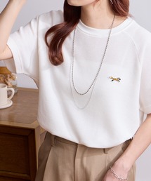 PENNEYS（ぺニーズ）の「PENNEYS/ペニーズ 別注 THE FOX ワンポイント刺繍  ラグランスリーブ ワッフル半袖Tシャツ（Tシャツ/カットソー）」