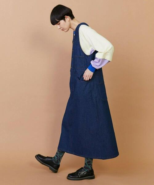 FRAPBOIS（フラボア）の「レイヤーリブ カットソー（Tシャツ/カットソー・レディース・ネイビー/アイボリー・1/2）」の13枚目の写真