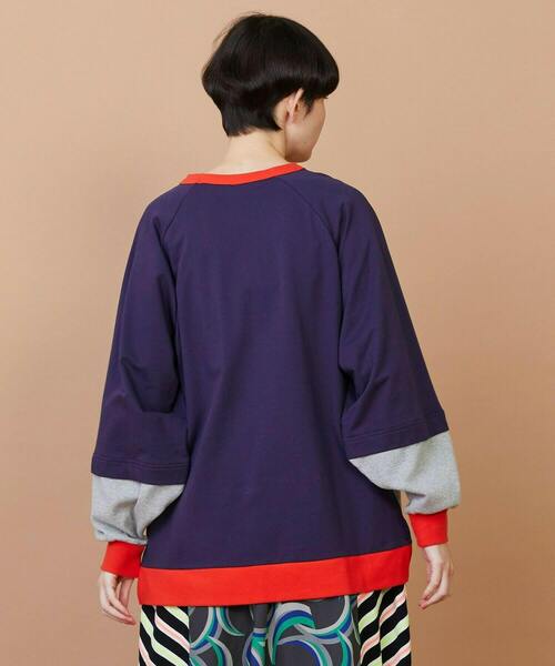 FRAPBOIS（フラボア）の「レイヤーリブ カットソー（Tシャツ/カットソー・レディース・ネイビー/アイボリー・1/2）」の15枚目の写真