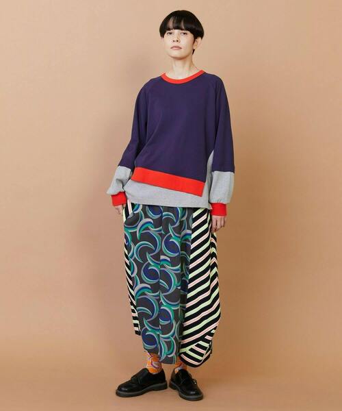 FRAPBOIS（フラボア）の「レイヤーリブ カットソー（Tシャツ/カットソー・レディース・ネイビー/アイボリー・1/2）」の17枚目の写真