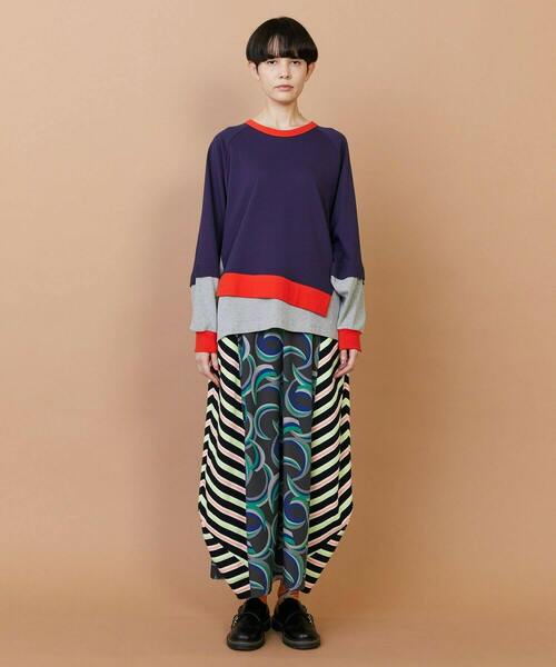 FRAPBOIS（フラボア）の「レイヤーリブ カットソー（Tシャツ/カットソー・レディース・ネイビー/アイボリー・1/2）」の19枚目の写真