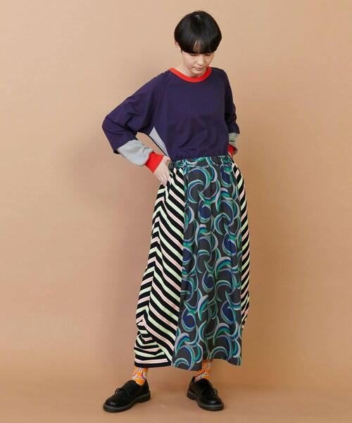 FRAPBOIS（フラボア）の「レイヤーリブ カットソー（Tシャツ/カットソー・レディース・ネイビー/アイボリー・1/2）」の21枚目の写真